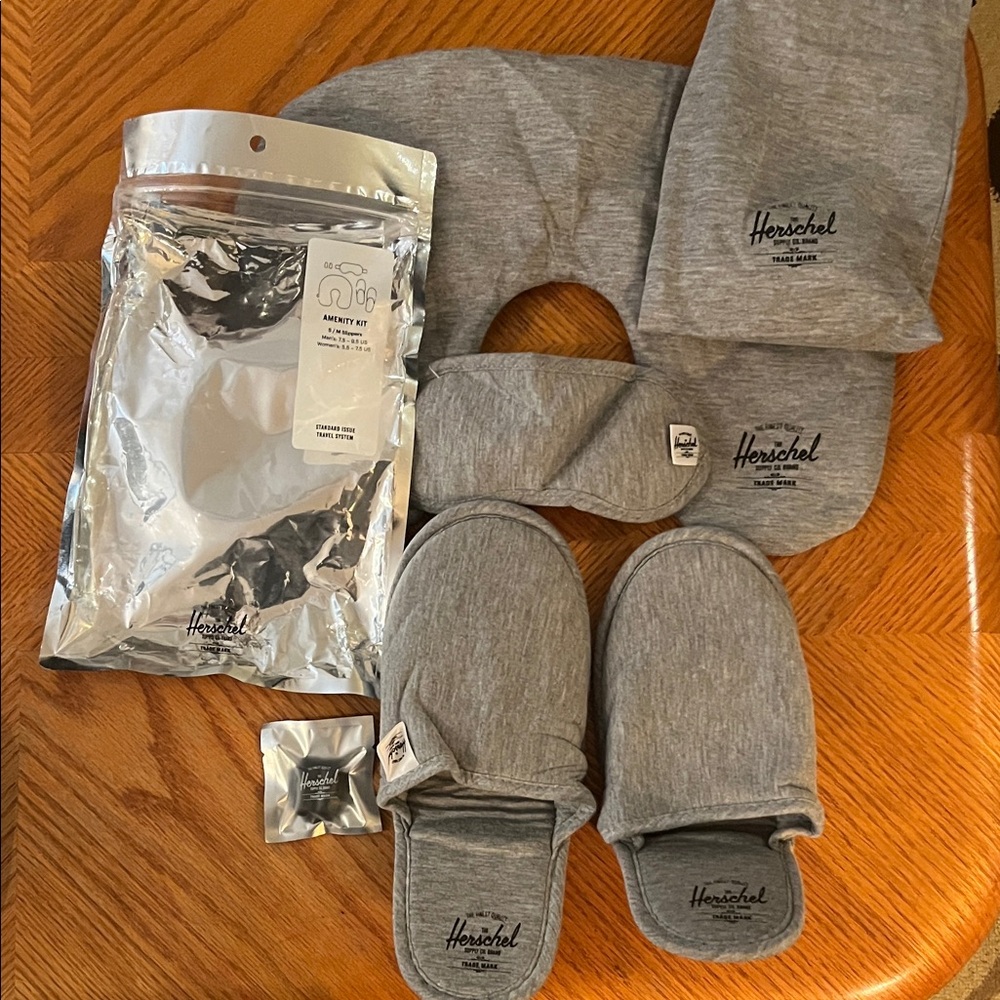 Herschel Supply Company Heather Gray travel amenity kit